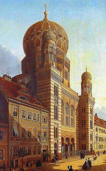 unknow artist Berlin-Synagoge in der Oranienburger Strabe oil painting image